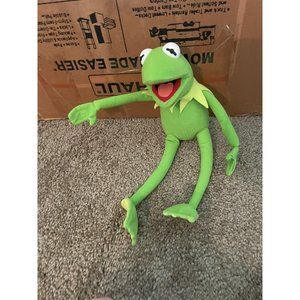Sesame Street Muppet KERMIT THE FROG Poseable Stuffed Plush Toy 13" Nanco